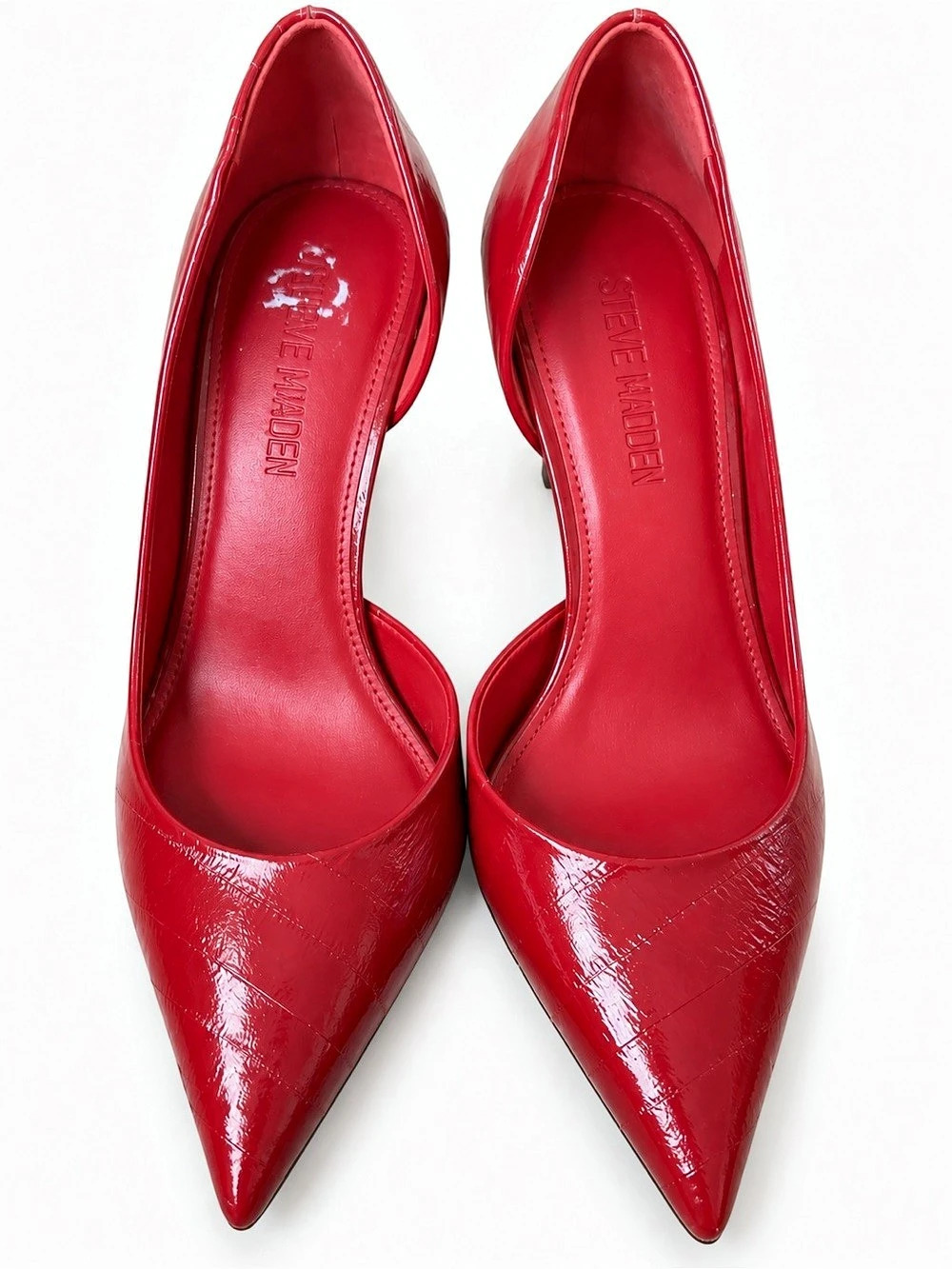 Steve Madden Pointed Toe Patent Heels in Red US 9M Like New